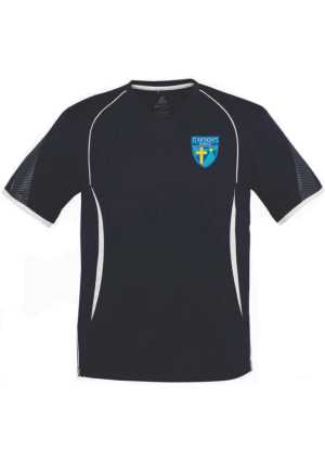 St Anthony's School Pahiatua PE Tee Navy/White